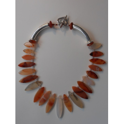 Marquise Carnelian Necklace 